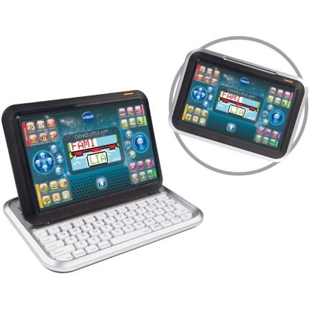 VTech Genio Little App Azul - Tablet y Ordenador Educativo con Pantalla a Color